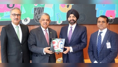 pakistan envoy to us presenting trionda football to world bank president photo x