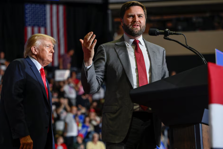 us senate republican candidate jd vance speaks to the crowd at a rally held by former u s president donald trump in youngstown ohio us september 17 2022 photo reuters