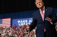 us president donald trump gestures during a rally in support of republican us senate reelection candidate roger marshall in park city kansas us october 19 2026 photo reuters