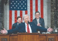 us president donald trump delivers the first state of the union address to a joint session of congress in washington photo afp