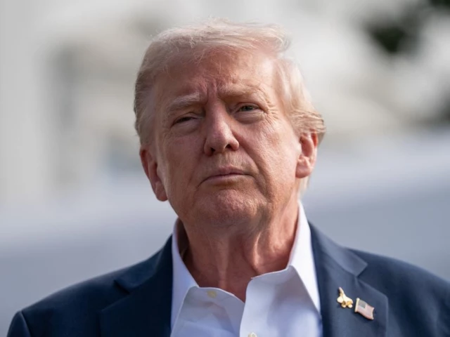 us president donald trump speaks to the press before boarding marine one as he departs from the south lawn of the white house in washington dc on september 26 2025 en route to attend the ryder cup photo afp