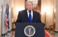 us president donald trump speaks during the angel families remembrance ceremony in the east room of the white house in washington dc on february 23 2026 photo afp