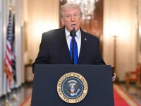 us president donald trump speaks during the angel families remembrance ceremony in the east room of the white house in washington dc on february 23 2026 photo afp