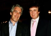 jeffrey epstein left and donald trump smile for a snap at mar a lago in 1997 getty images abcnet news