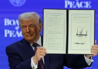 us president donald trump holds a signed charter of the board of peace as he takes part in a charter announcement for his board of peace initiative aimed at resolving global conflicts alongside the 56th annual world economic forum wef in davos switzerland file photo reuters us president donald trump holds a signed charter of the board of peace as he takes part in a charter announcement for his board of peace initiative aimed at resolving global conflicts alongside the 56th annual world economic forum wef in davos switzerland file photo reuters