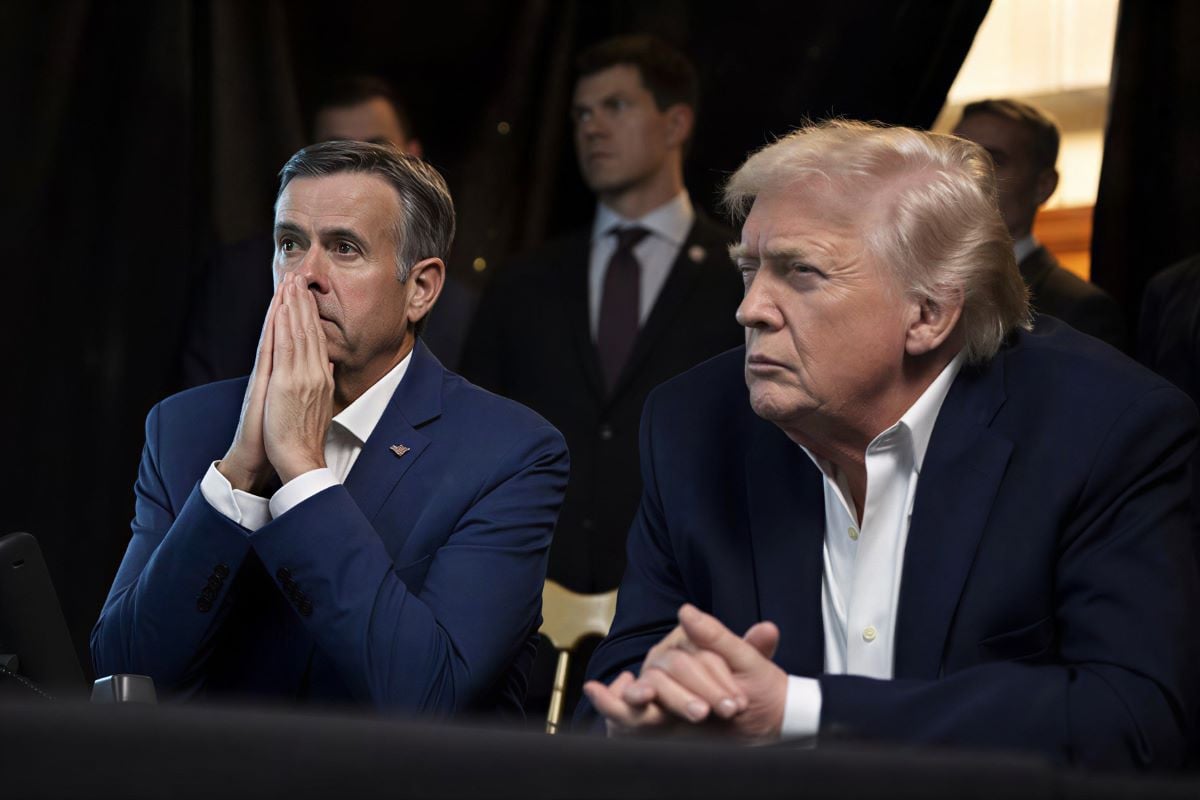 A photograph posted by US President Donald Trump on his Truth Social account shows him sitting next to CIA Director John Ratcliffe as they watch the US military operation in Venezuela from Trump's Mar a Lago resort, in Palm Beach, Florida, US, January 3, 2026. PHOTO:REUTERS