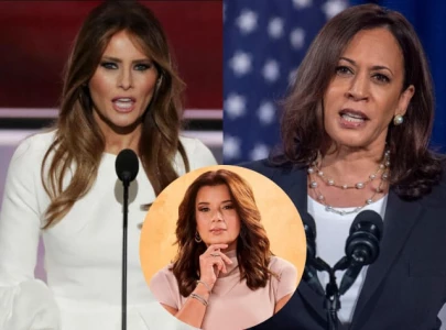 ana navarro shares risqu photo of melania trump in defense of kamala harris dating history