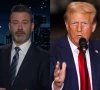 trump escalates feud with abc and jimmy kimmel tells network to get the bum off the air as comedian fires back on live tv