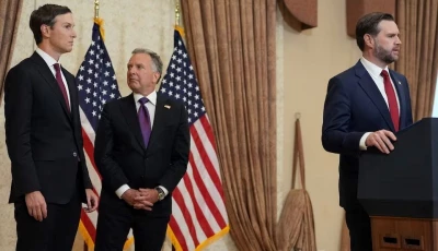 trump relies on jared kushner and steve witkoff   pictured here with u s vice president jd vance    to conduct high stakes diplomacy outside traditional channels jacquelyn martin pool via reuters