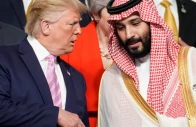 donald trump speaks with saudi arabia s crown prince mohammed bin salman at the g20 leaders summit in osaka japan june 2019 photograph photo reuters