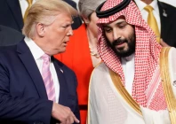 donald trump speaks with saudi arabia s crown prince mohammed bin salman at the g20 leaders summit in osaka japan june 2019 photograph photo reuters