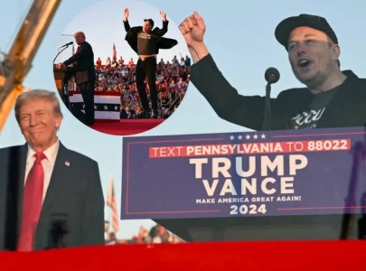 elon musk fires up trump rally crowd i m not just maga i m dark maga