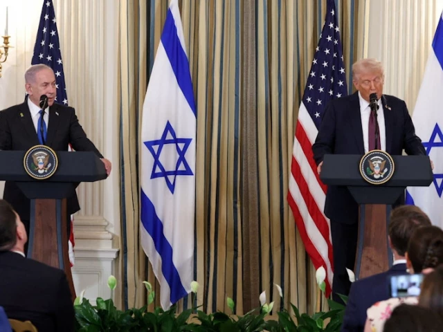 trump and netanyahu hold a joint press conference in the state dining room at the white house in washington d c u s september 29 2025 photo reuters