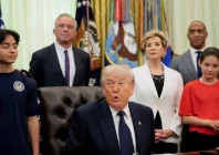 us president donald trump speaks during an event to sign a memorandum in the oval office at the white house in washington dc us on may 5 2026