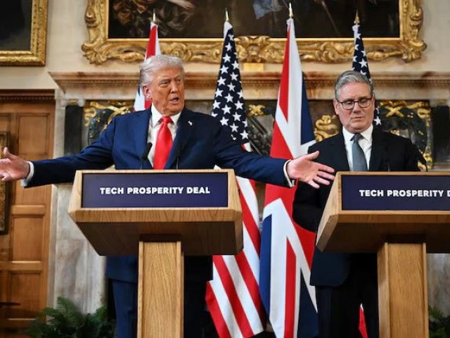 us president donald trump talks at a press conference with uk prime minister keir starmer at chequers at the conclusion of a state visit on september 18 2025 in aylesbury england photo reuters