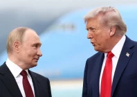 president donald trump speaks with russian president vladimir putin at joint base elmendorf richardson in anchorage alaska august 15 photo reuters