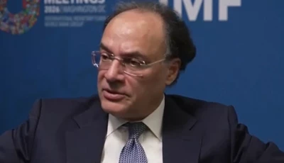 finance minister muhammad aurangzeb in an interview at the world bank spring meetings 2026 with china global television network s program the heat photo screengrab