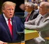 a combination of photos shows us president donald trump and prime minister shehbaz sharif during the 81st session of the united nations general assembly