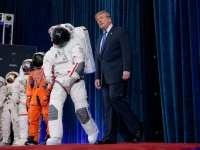 us president donald trump reacts as he arrives for a congressional space medal of honor presentation to the artemis ii crew at nasa s johnson space center in houston texas us august 28 2026 reuters