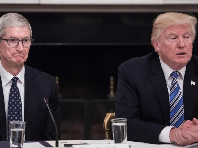 apple ceo tim cook and us president donald trump photo afp file apple ceo tim cook and us president donald trump photo afp file