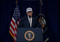 united states president donald trump in a video address on february 28 photo screengrab