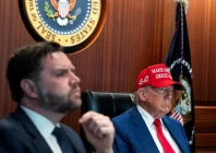 us president donald trump holds a meeting alongside vice president jd vance in the situation room at the white house in washington dc us june 21 2025 the white house handout via reuters