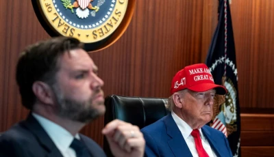 us president donald trump holds a meeting alongside vice president jd vance in the situation room at the white house in washington dc us june 21 2025 the white house handout via reuters