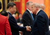 chinese president xi jinping and us president donald trump shake hands at a state banquet at the great hall of the people in beijing china may 14 2026 reuters