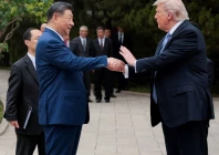 us president donald trump speaks with chinese president xi jinping while leaving after a visit to the zhongnanhai garden in beijing china may 15 2026 reuters