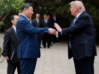 us president donald trump speaks with chinese president xi jinping while leaving after a visit to the zhongnanhai garden in beijing china may 15 2026 reuters