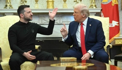 us president donald trump and ukrainian president volodymyr zelensky meet in the oval office of the white house in washington dc on february 28 photo afp