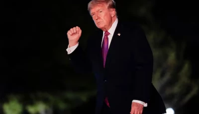us president donald trump gestures as he walks after exiting marine one on the south lawn while returning to the white house in washington d c u s april 17 2026 photo reuters