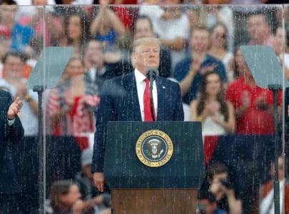 trump steps out from behind bulletproof glass to aid supporter at north carolina rally