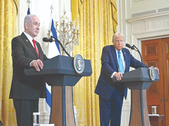 us president donald trump and israel s prime minister benjamin netanyahu take questions during a news conference in the white house photo afp us president donald trump and israel s prime minister benjamin netanyahu take questions during a news conference in the white house photo afp