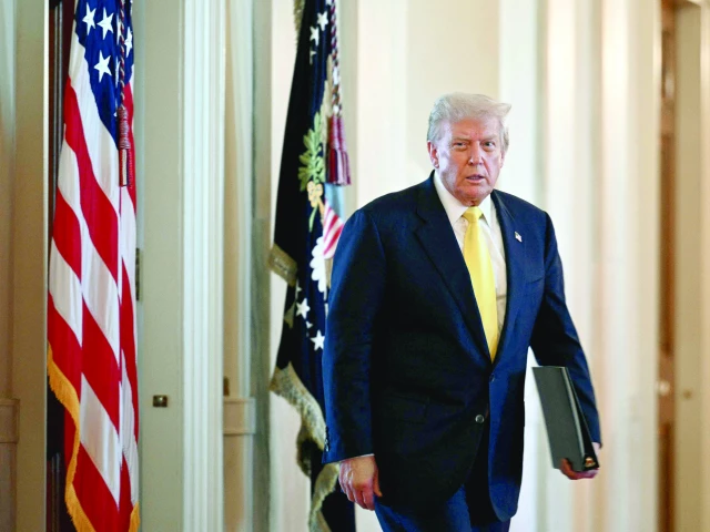us president donald trump arrives for an event in the east room of the white house photo afp us president donald trump arrives for an event in the east room of the white house photo afp