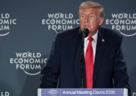 us president donald trump speaks during a reception with business leaders at the 56th annual world economic forum wef in davos switzerland source reuters