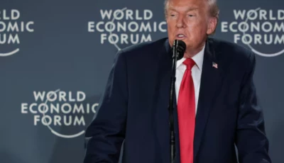 us president donald trump speaks during a reception with business leaders at the 56th annual world economic forum wef in davos switzerland source reuters