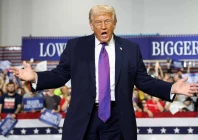 president donald trump gestures during a visit to verst logistics in hebron kentucky march 11 2026 photo reuters
