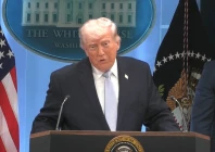 us president donald trump holds a press conference at the white house in washington dc screengrab