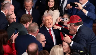 us president donald trump arrives to deliver the state of the union address to a joint session of congress in the house chamber at the u s capitol in washington d c us february 24 2026 reuters