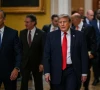 us president donald trump walks with senate majority leader john thune r sd to the senate republican steering committee lunch at the us capitol in washington dc on june 24 2026 photo reuters