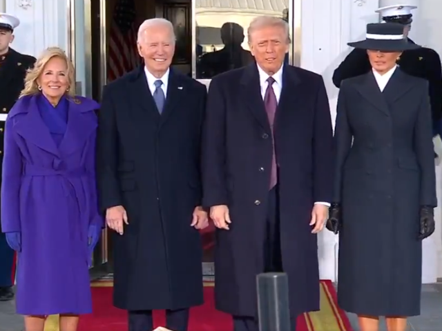 trump and melania attend tea with bidens at white house ahead of inauguration ceremony