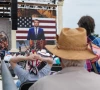 a video message of u s secretary of defense pete hegseth plays during rededicate 250 national jubilee of prayer praise thanksgiving on the national mall in washington d c u s may 17 2026 photo reuters