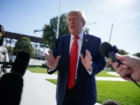 us president donald trump speaks to reporters before boarding marine one as he departs the white house for joint base andrews maryland en route to fort myers florida on the south lawn of the white house in washington dc us october 23 2026 reuters