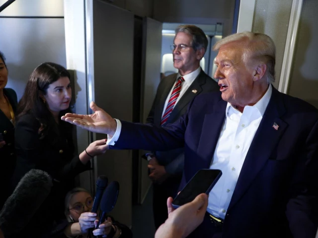 us president donald trump speaks to reporters as u s treasury secretary scott bessent stands next to him aboard air force one en route to tokyo japan for the second stop on his asia tour photo reuters us president donald trump speaks to reporters as u s treasury secretary scott bessent stands next to him aboard air force one en route to tokyo japan for the second stop on his asia tour photo reuters