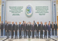 world leaders pose for a family photo in ashgabat photo inp world leaders pose for a family photo in ashgabat photo inp