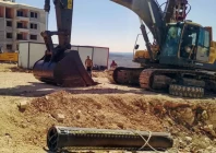 fragments from the second ballistic missile fired on monday landed in southeastern turkey photo afp