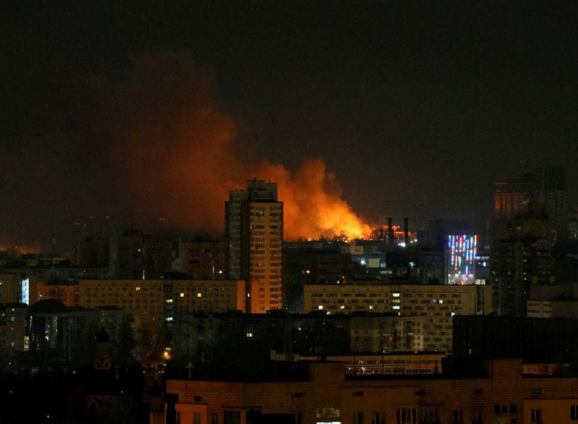 smoke and flames rise over during the shelling near kyiv as russia continues its attack on ukraine photo reuters smoke and flames rise over during the shelling near kyiv as russia continues its attack on ukraine photo reuters