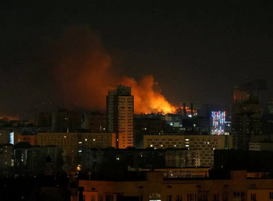smoke and flames rise over during the shelling near kyiv as russia continues its attack on ukraine photo reuters smoke and flames rise over during the shelling near kyiv as russia continues its attack on ukraine photo reuters