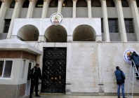a security guard stands in front of the uae embassy in damascus during its reopening photo reuters